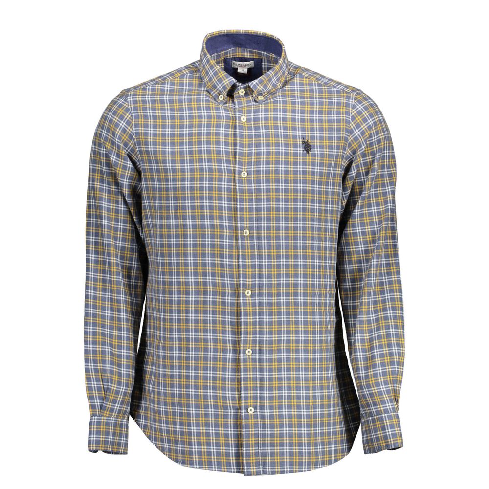 Blue Cotton Men's Shirt