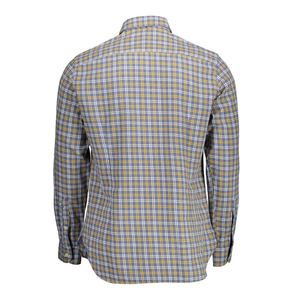 Blue Cotton Men's Shirt