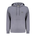 Blue Cotton Men's Hooded Sweatshirt