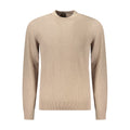 Beige Cotton Men Sweater