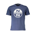 Blu Cotton Men T-Shirt