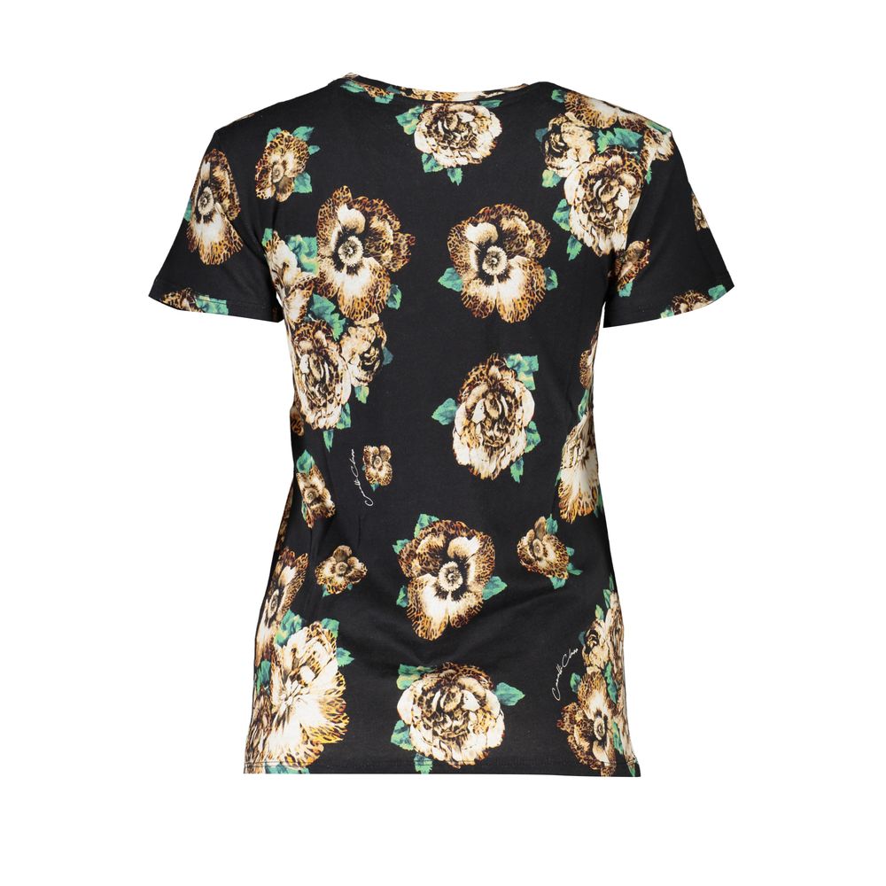 Black Cotton Women's T-Shirt