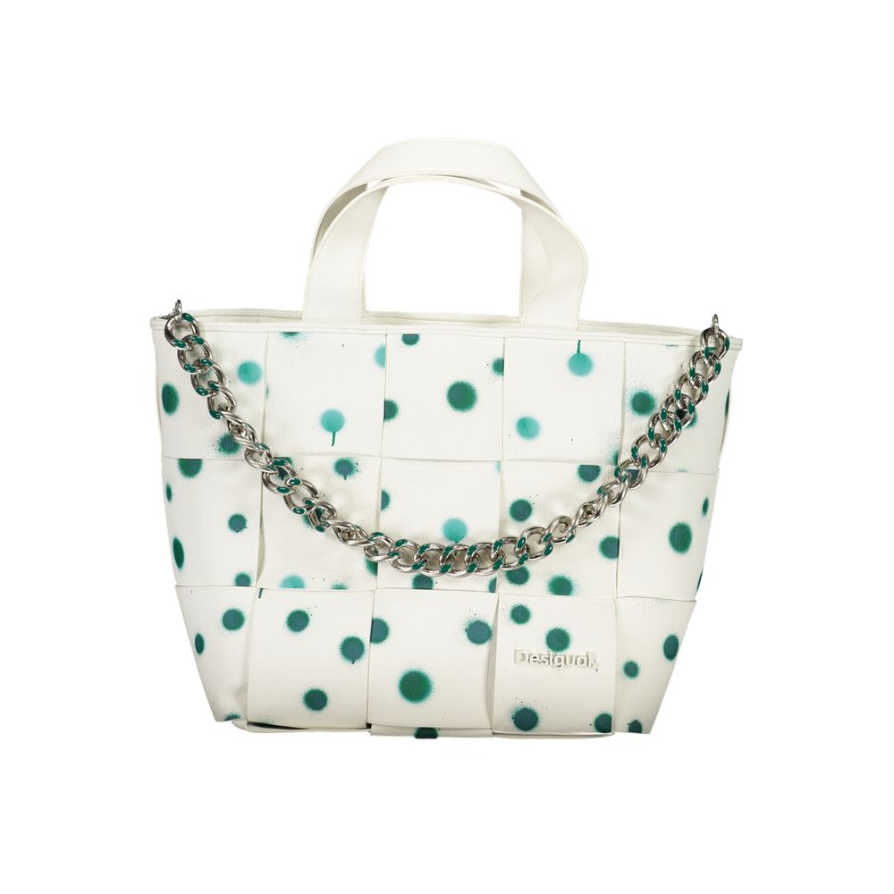 Desigual Bianco Poliuretano Women Handbag