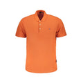 Arancione Cotton Men Polo