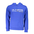 Blue Cotton Men's Hooded Sweatshirt