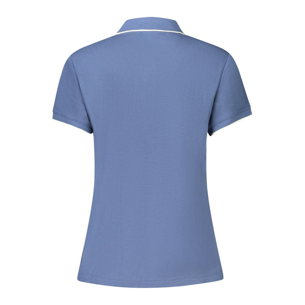 Blue Modal Women Polo Shirt