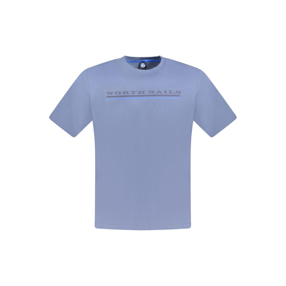 Blu Cotton Men T-Shirt