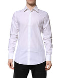 White Cotton GOLD Long Sleeves Formal Shirt