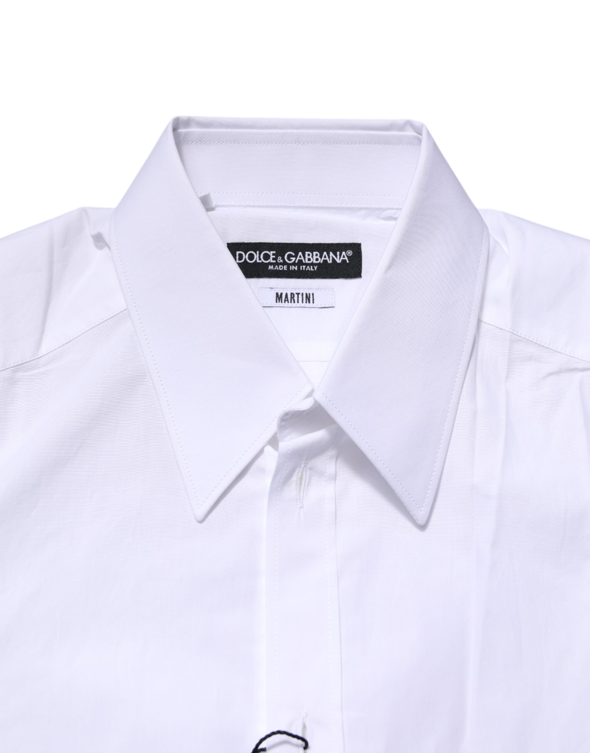 White MARTINI Long Sleeves Dress Formal Shirt