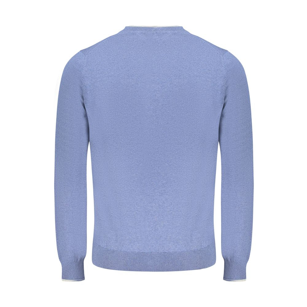Blue Cotton Men's Sweater