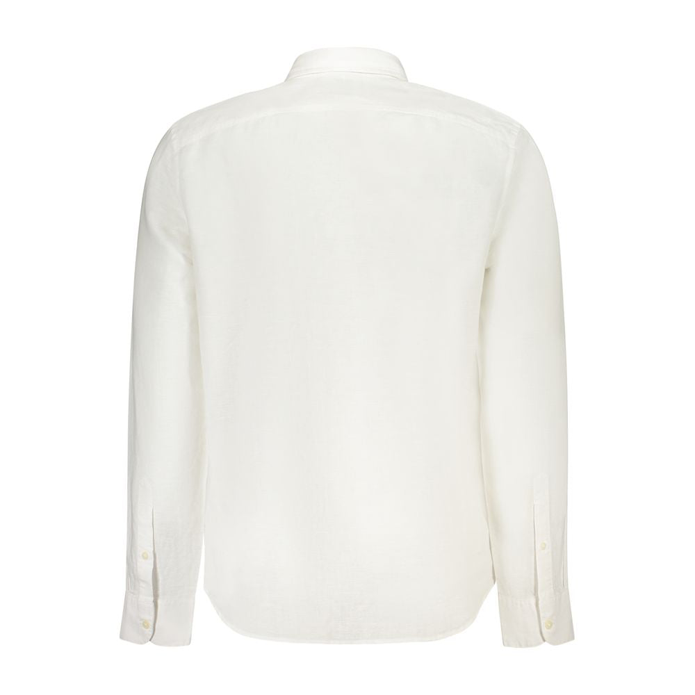 White Linen Men's Shirt