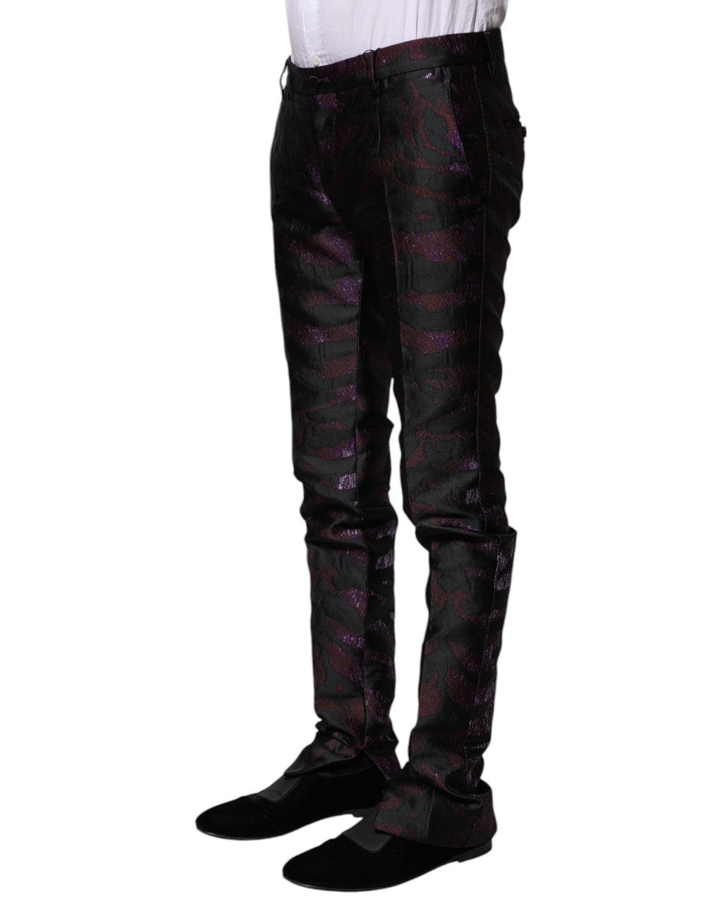 Multicolor Polyester Patterned Pants
