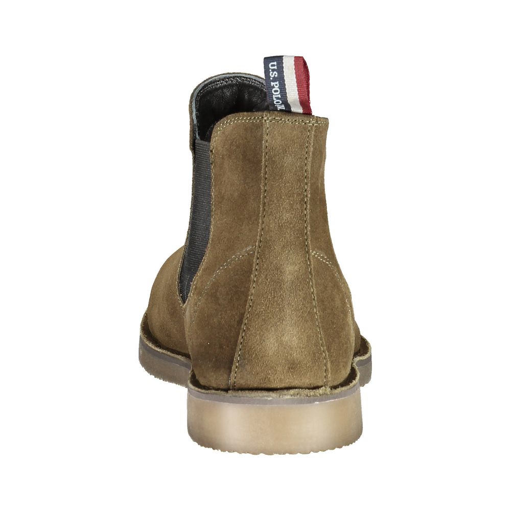 Green Leather Men's Boot