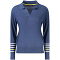 Blue Viscose Women Sweater