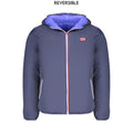 Blue Poliammide Men's Jacket