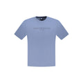 Blue Cotton Men T-Shirt