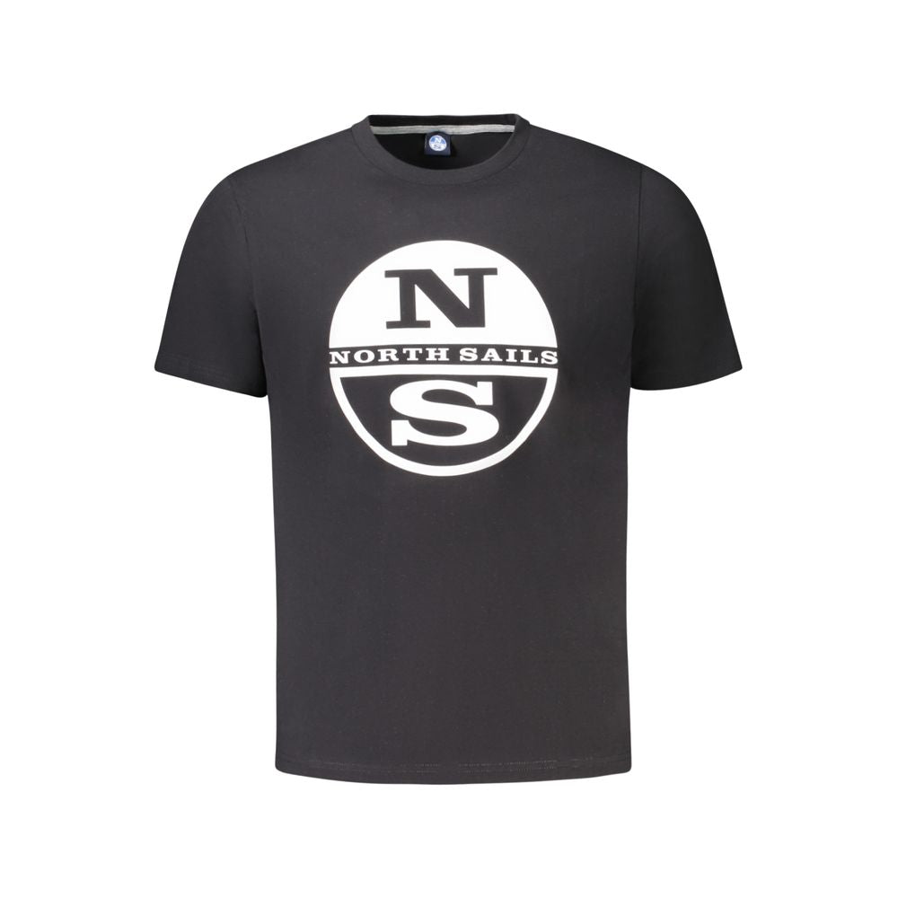 Black Cotton Men's T-Shirt