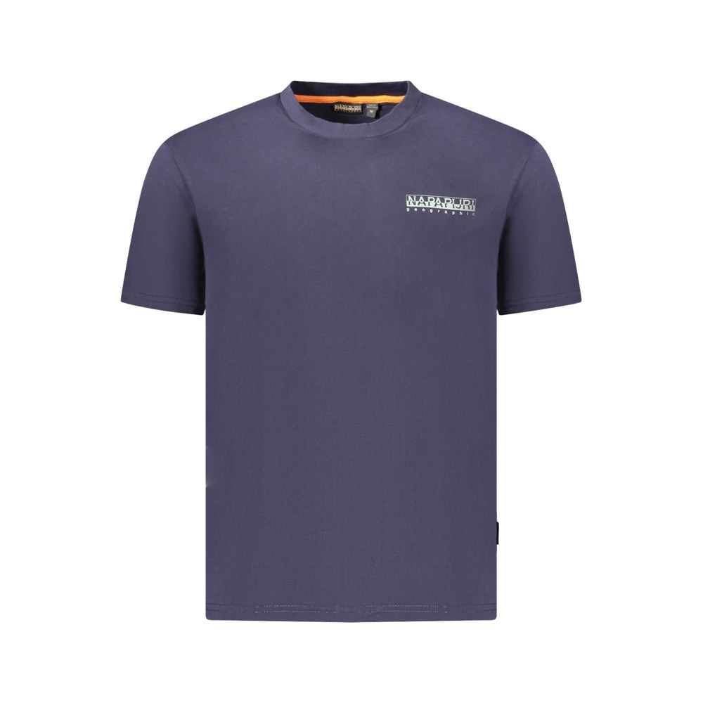 Blue Cotton Men's T-Shirt