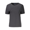 Black Cotton Women T-Shirt