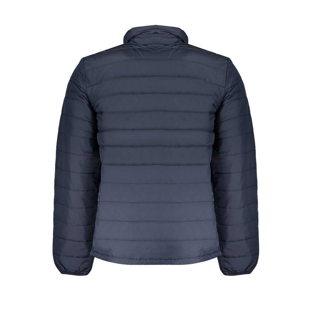 Blu Polyester Men's Jacket