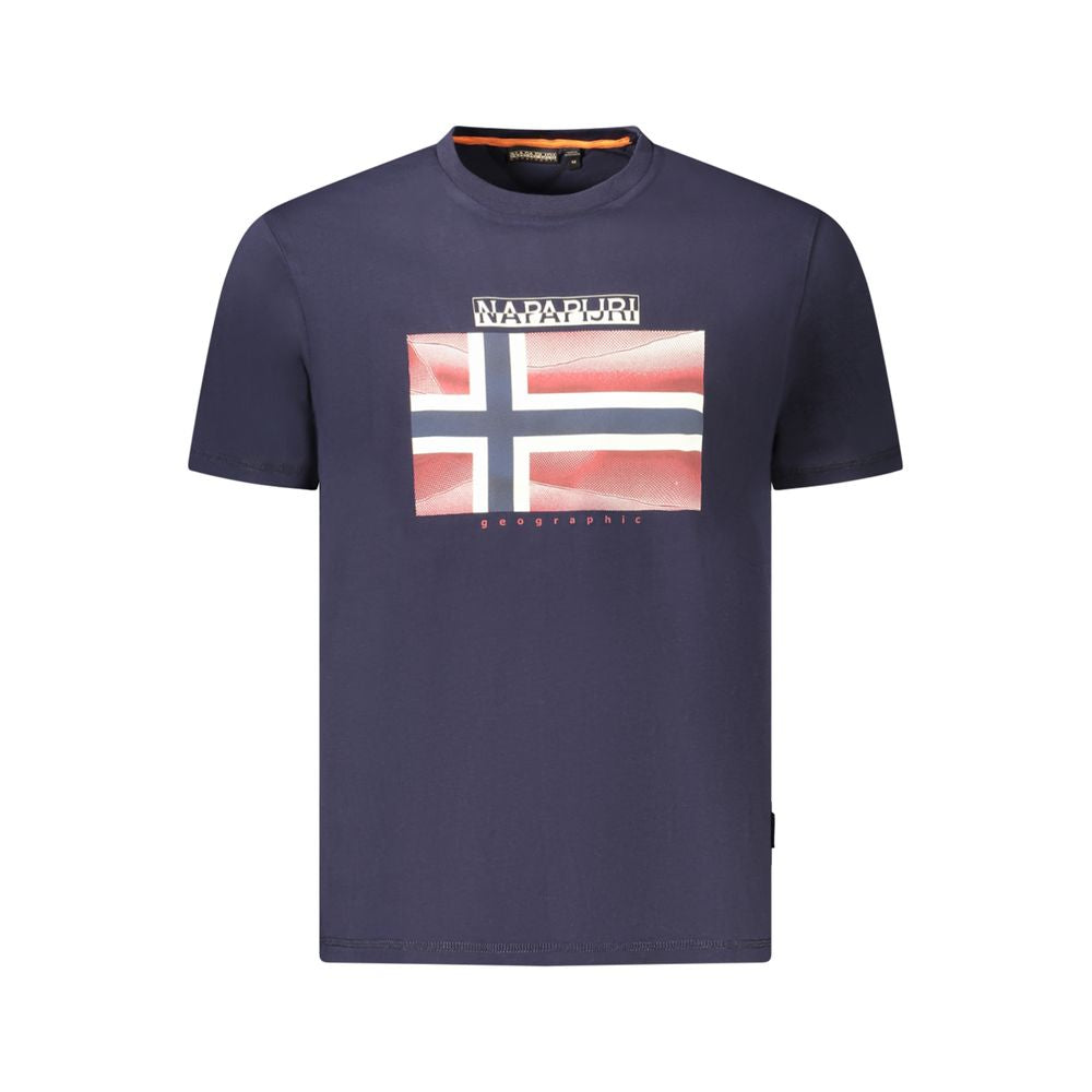 Blue Organic Cotton Men T-Shirt