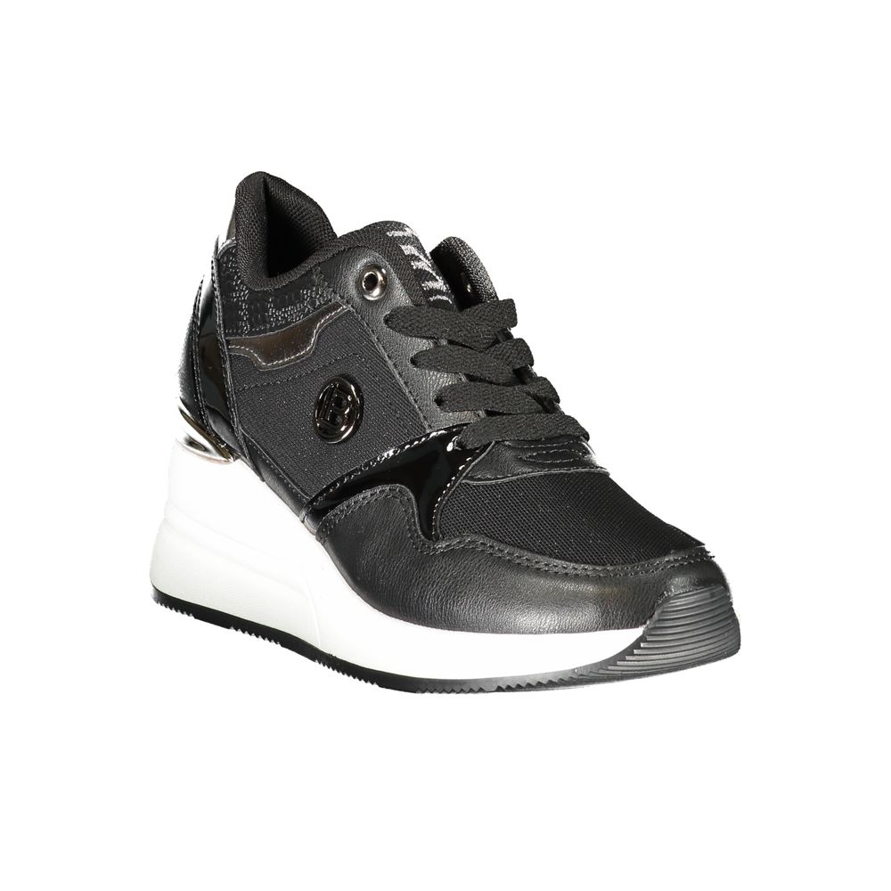 Black Polyester Sneaker