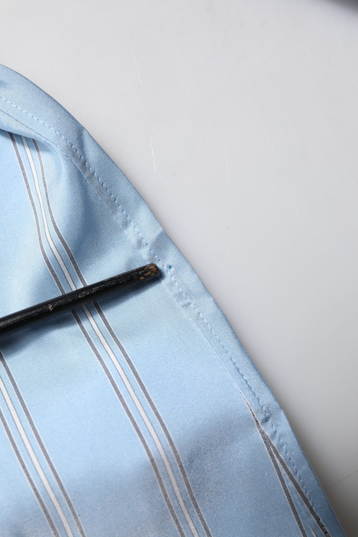 Dolce & Gabbana Blue Striped MARTINI Long Sleeves Dress Shirt