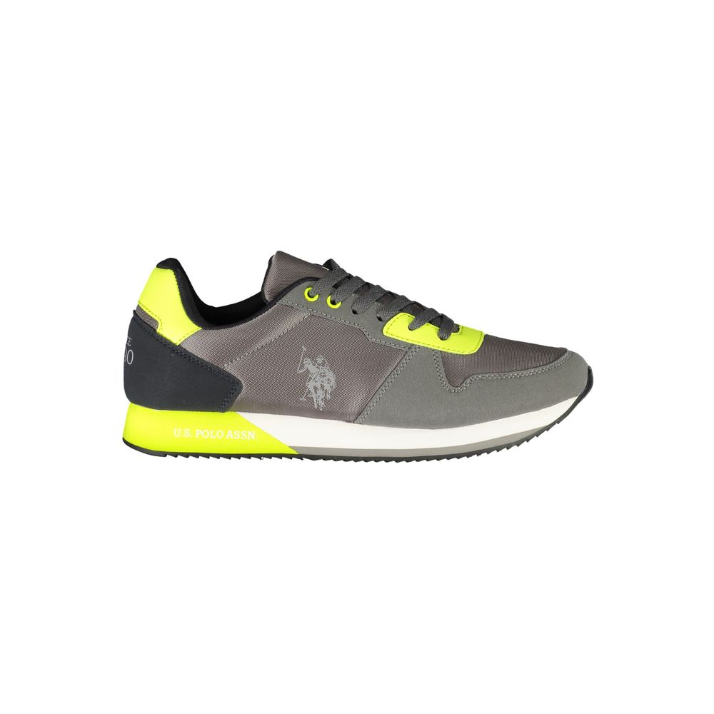 Gray Polyurethane Men's Sneaker