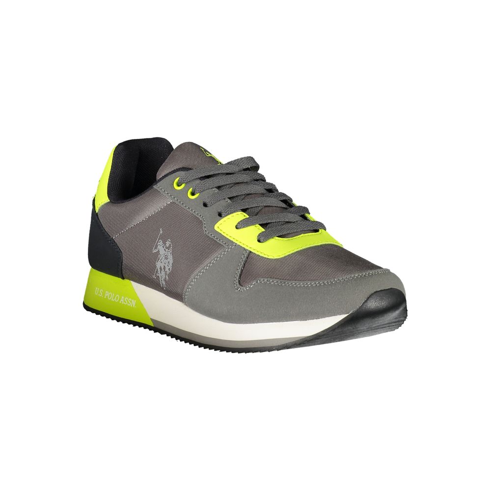Gray Polyurethane Men's Sneaker