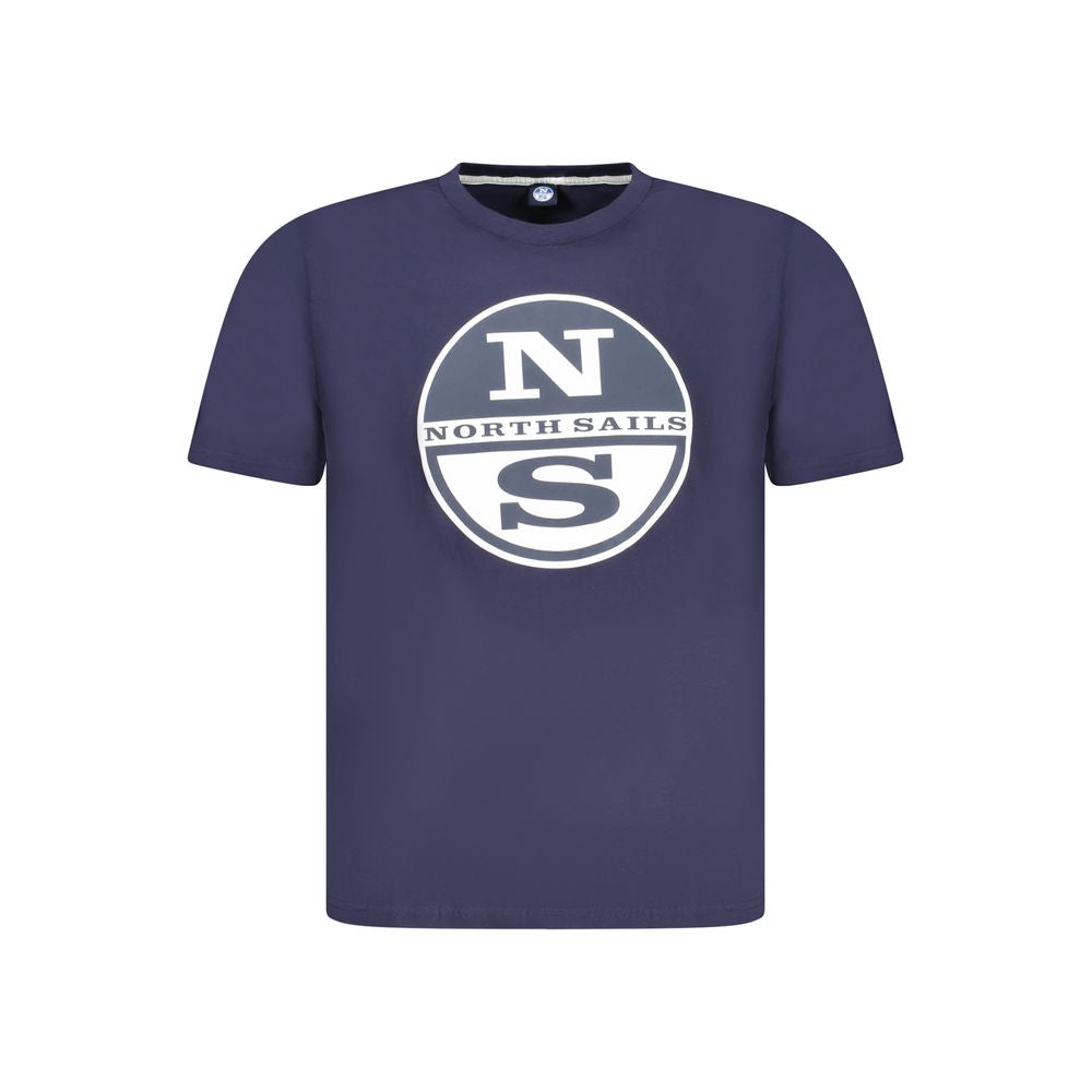 Blu Cotton Men T-Shirt