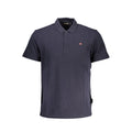 Blue Cotton Men's Polo-Shirt