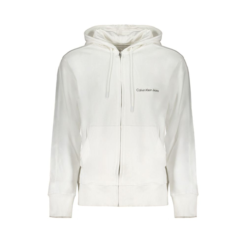 White Cotton Men's Sweatshirt