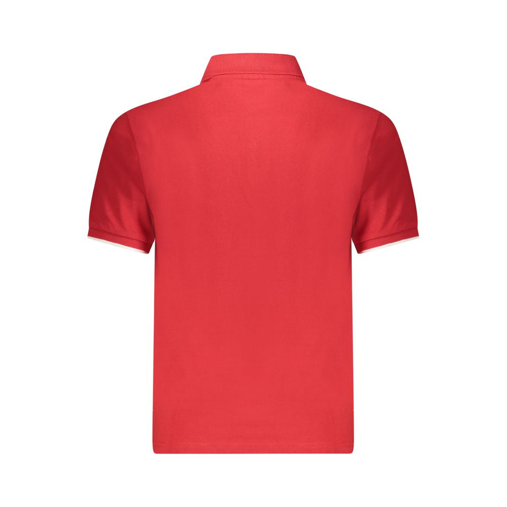 Red Cotton Men Polo