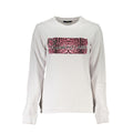 White Cotton Women Sweatshirt