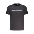 Black Cotton Men T-Shirt