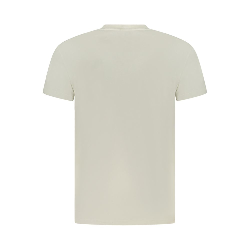 Beige Cotton Men's T-Shirt