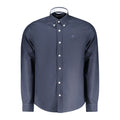 Blue Cotton Men Shirt
