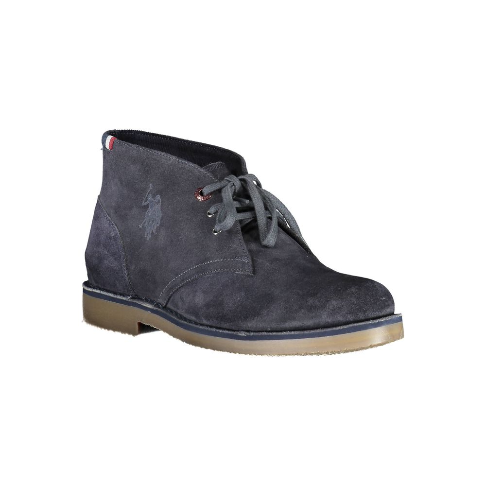 Blue Leather Men's Boot
