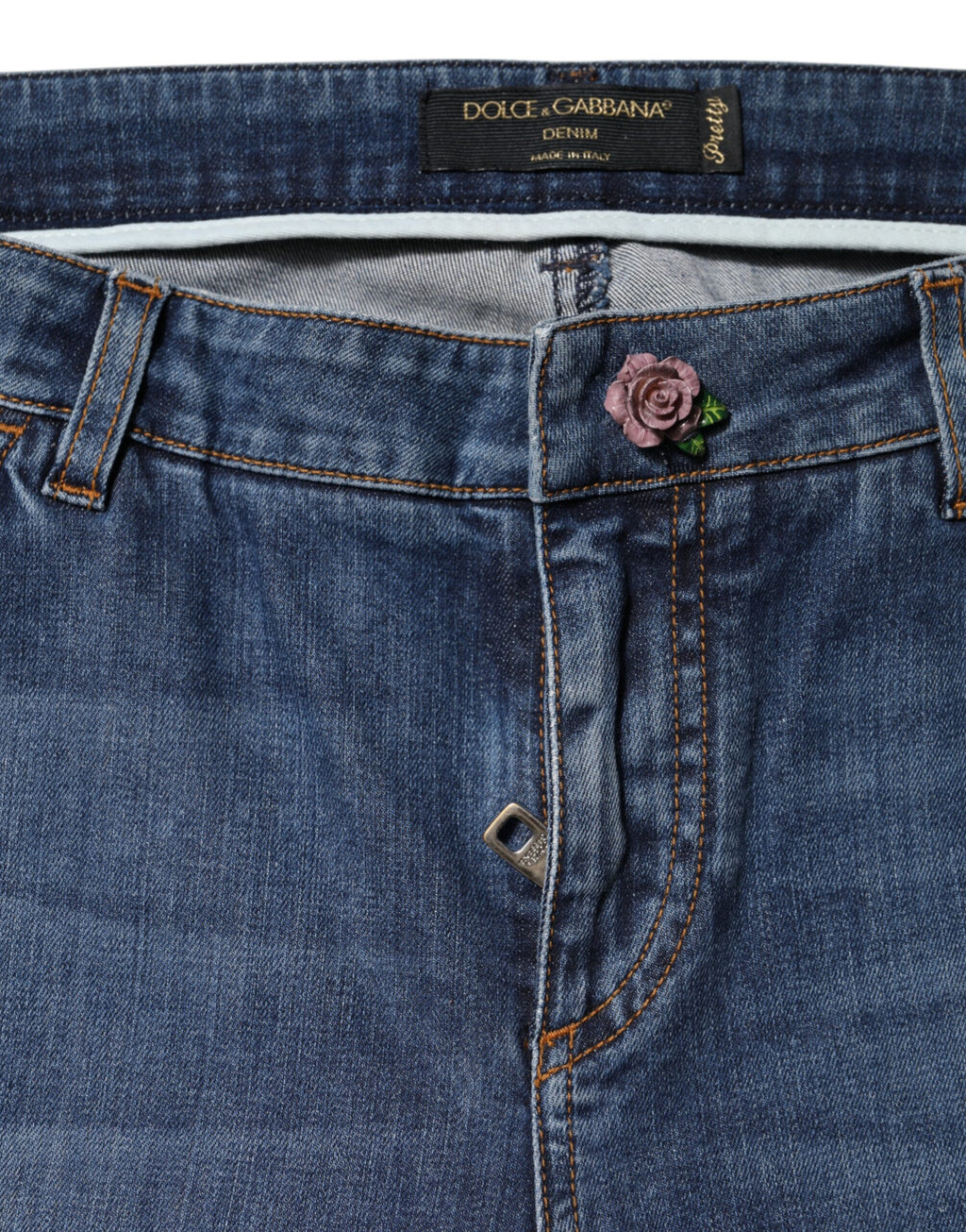 Blue Low Waist Cotton Skinny Denim Jeans