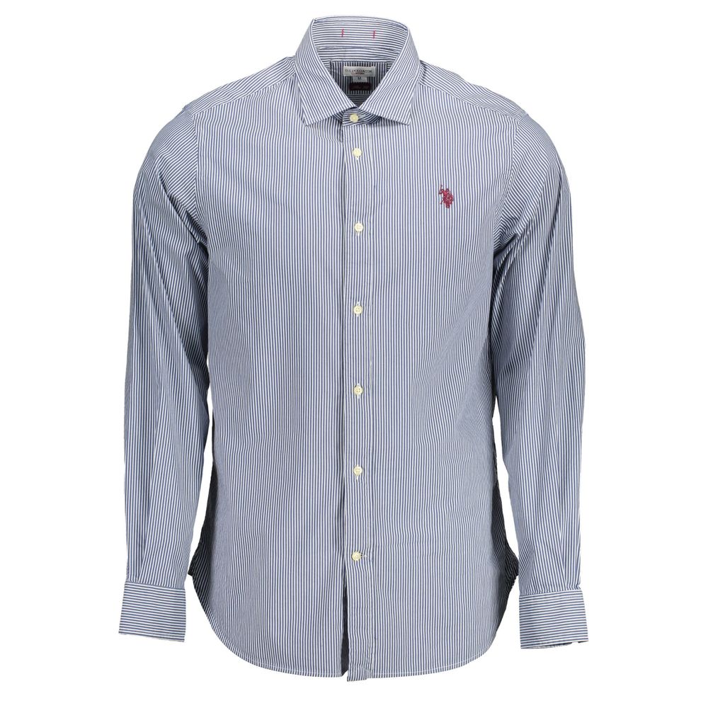Blue Cotton Men's Shirt