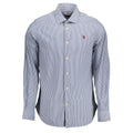 Blue Cotton Men's Shirt
