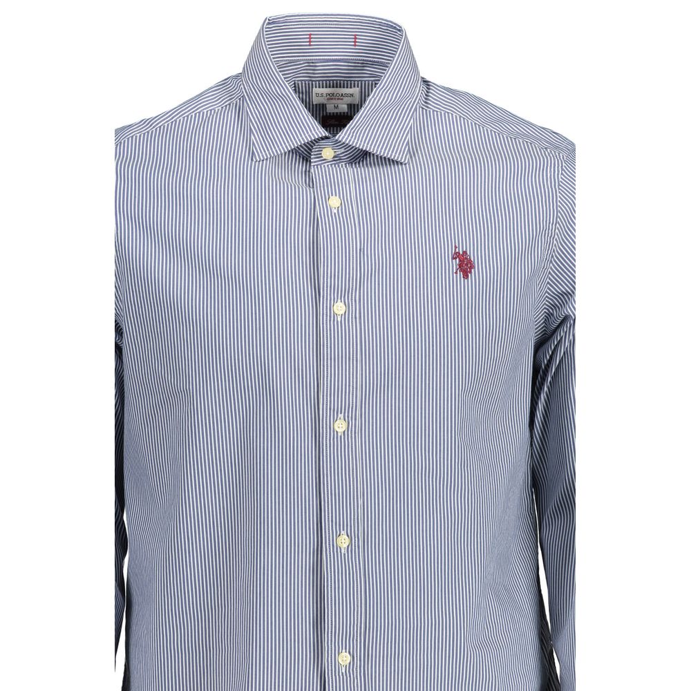 Blue Cotton Men's Shirt