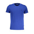 Blu Cotton Men T-Shirt