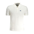 White Cotton Men Polo Shirt