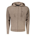 Marrone Poliammide Men's Cardigan