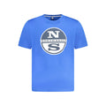 Blue Cotton Men's T-Shirt