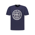 Blue Cotton Men's T-Shirt