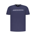 Blue Cotton Men's T-Shirt