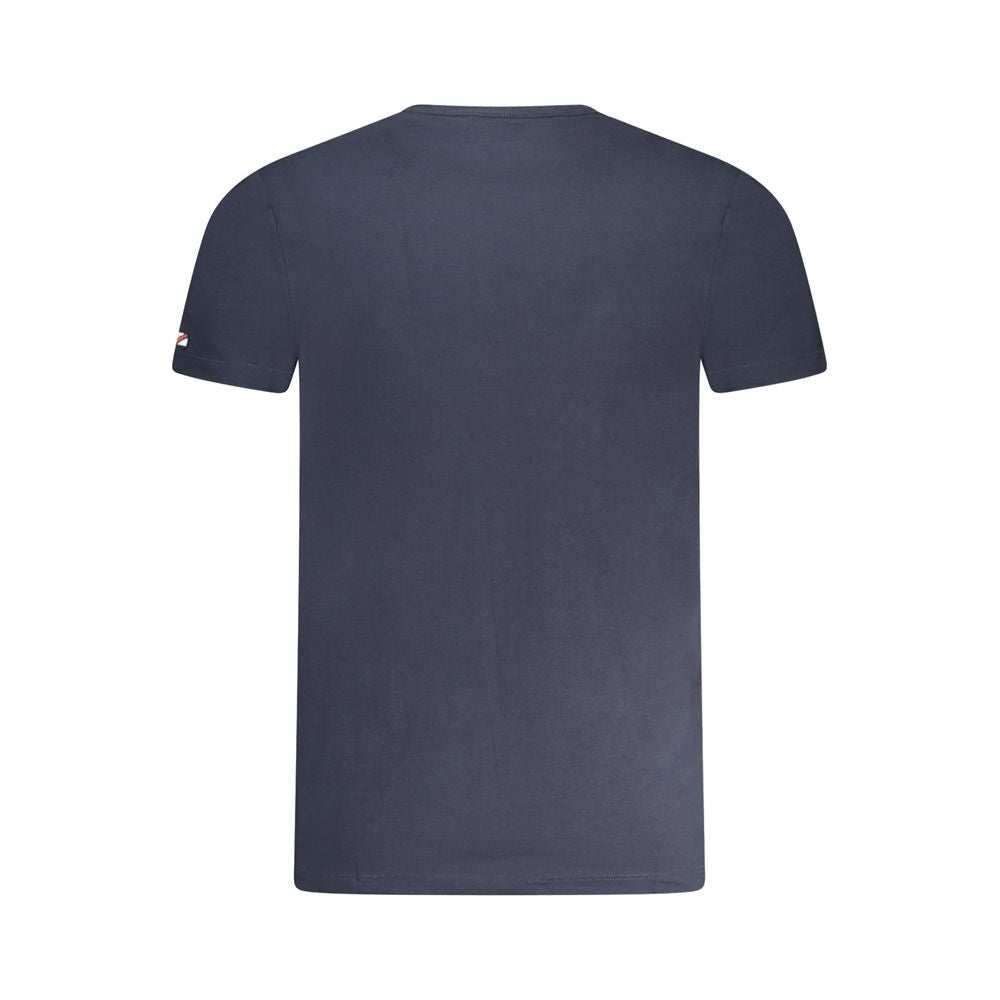 Blu Cotton Men T-Shirt