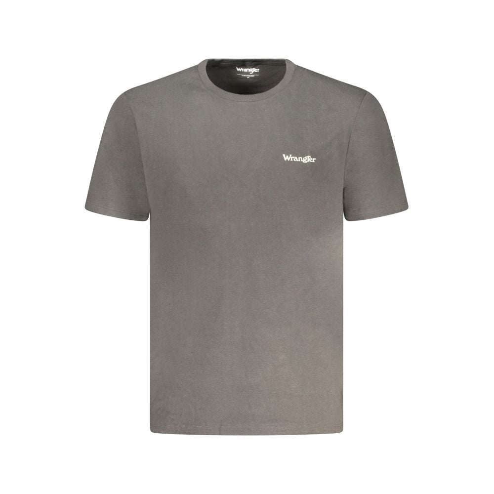 Black Cotton Men T-Shirt